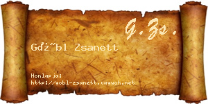 Göbl Zsanett névjegykártya
