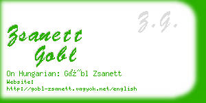 zsanett gobl business card